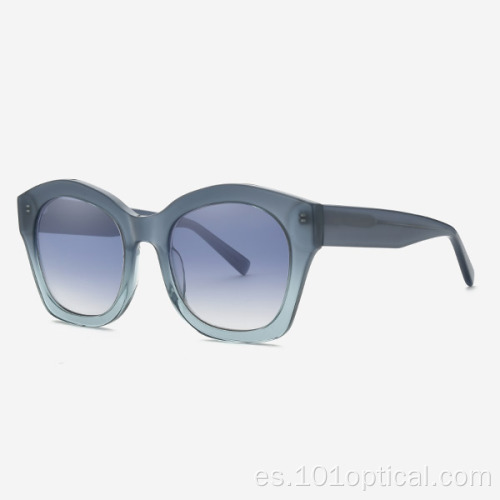 Gafas de sol angulares retro para mujer